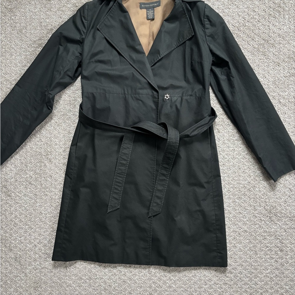 Banana Republic Women's Black Trench Coat
